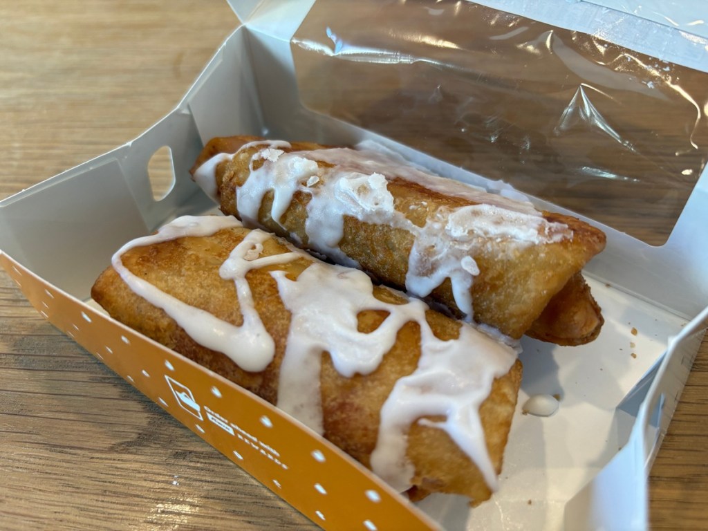 Raspberry cheesecake chimis, like those sold in Kwik Trip in Minnesota